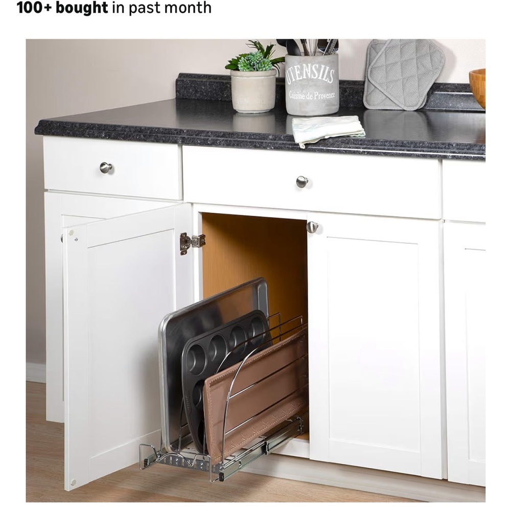 Pull-Out Cabinet Organizer for Baking Sheets